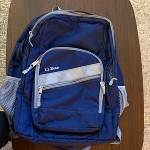 L.L. Bean Navy and Gray Men's Backpack